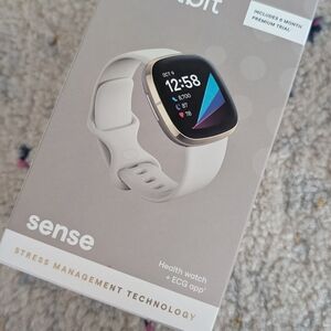 Fitbit Sense Smartwatch - Gold and White